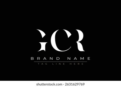 GCR abstract letter logo design. This logo is designed by three abstract letters.