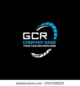 Logo de la carta GCR diseño creativo con gráfico vectorial, logotipo GCR sencillo y moderno. Diseño de alfabetos lujosos GCR  