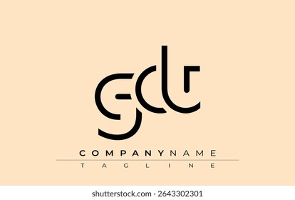 GCT abstract letter design. Modern Business Logo Design With Abstract Typography and Contemporary Style