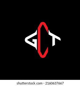 GCT letter logo creative design with vector graphic