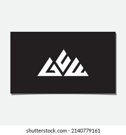 GCW,GUE,GUW MOUNTAIN LOGO DESIGN VECTOR