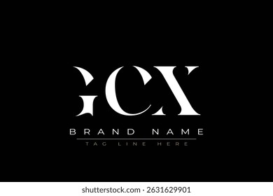 GCX abstract letter logo design. This logo is designed by three abstract letters.