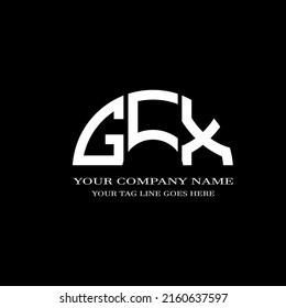 GCX letter logo creative design with vector graphic