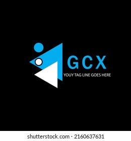 GCX letter logo creative design with vector graphic