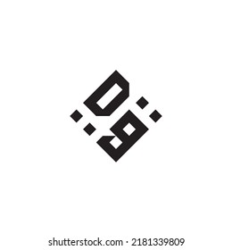 GD abstract geometric concept logo in high quality professional design that will be best for street style