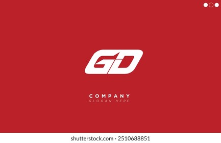 GD Alphabet letters Initials Monogram logo DG, G and D