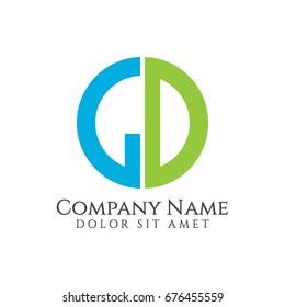 GD Company Logo Vector Template