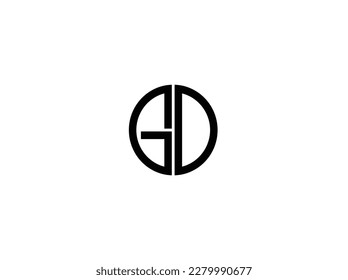 GD Creative Letter Mark Logo. creative modern flat icon GD letter mark logo