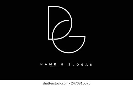 GD, DG Abstract Letters Logo Monogram