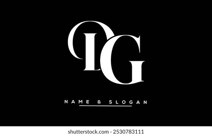 GD, DG Abstract Letters Logo Monogram