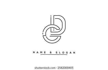 GD, DG Abstract Letters Logo Monogram