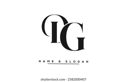 GD, DG Abstract Letters Logo Monogram