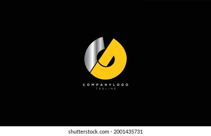 GD DG G Y D Resumen diseño del logotipo de la letra inicial del monograma