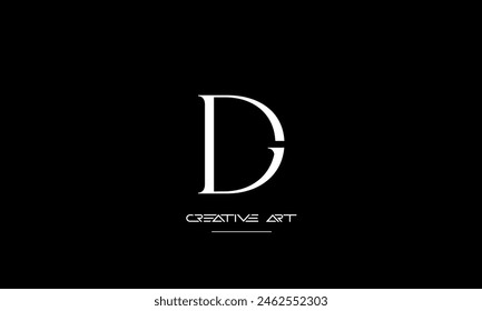 GD, DG, G, D abstract letters logo monogram