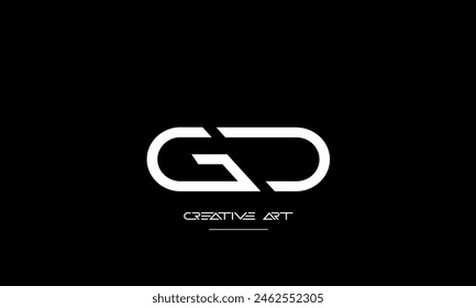 GD, DG, G, D abstract letters logo monogram