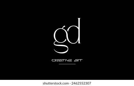 GD, DG, G, D abstract letters logo monogram