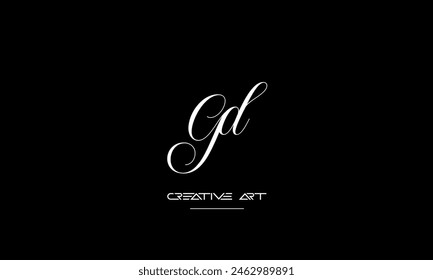 GD, DG, G, D letras abstractas logo monograma