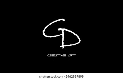GD, DG, G, D abstract letters logo monogram