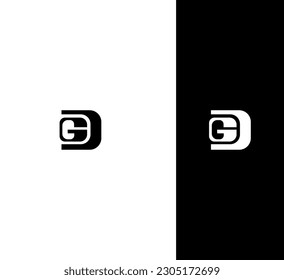 GD, DG letter modern branding logo