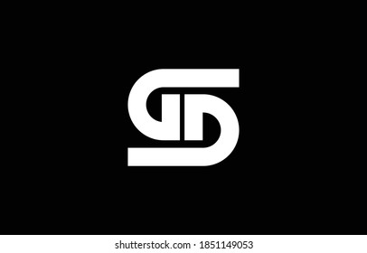 Diseño del logotipo GD DG S con fondo. Letra de icono del monograma creativo mínimo basado en el inicio. Diseño vectorial de alfabeto lujoso moderno