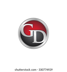 GD initial circle logo red