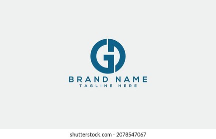 GD initial letter g d creative logo vector logo modern template