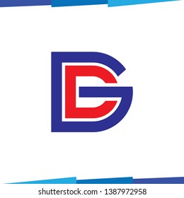 GD Initial Letter Logo Icon Vector template