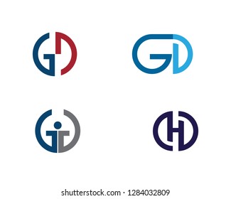 GD letter logo business vector