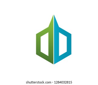 GD letter logo business vector