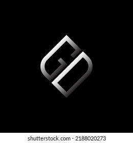 GD letter logo creative design with vector graphic