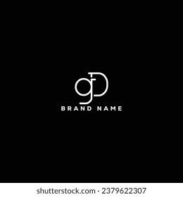 GD letter logo creative design with vector graphic GD simple and modern logo