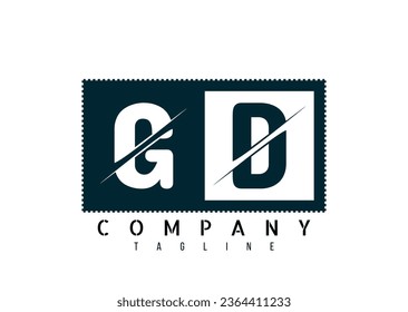 GD Letter Logo Design Concept. Vector Logo Illustration.