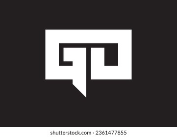 GD letter logo design and initial logo design