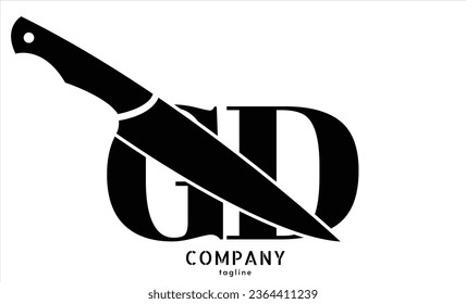 GD Letter logo design vector template.