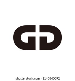 gd letter vector logo. gg letter vector logo
