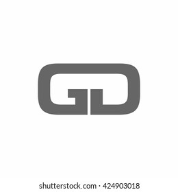 Gd Letter Vector Logo Gg Letter Stock Vector (Royalty Free) 1140840104