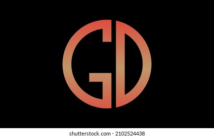 GD Logo Design abstract artwork   