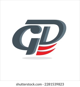 GD logo, logotype, vector, logotype, vector.