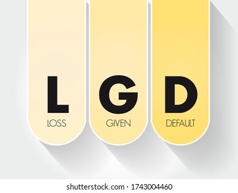 GD - Loss Given Default acronym, business concept background