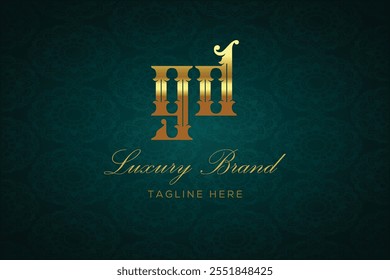 GD LUXURY LETTER LOGO DESIGN. It is a luxury letter monogram logo, this logo is made by combining two letters
