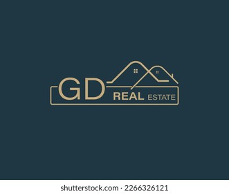 GD Real Estate Consultants Logo Design Vectors images. Luxury Real Estate Logo Design
