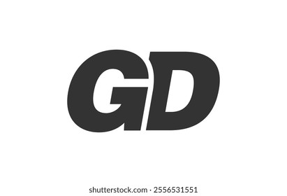 GD Techno Editable Font Logo For Corporate Branding. Bold, Futuristic Design With Unique Typographic Ideas. Minimal Custom Type And Dynamic Letter Variations For Promotion, Printing, And Book Titles