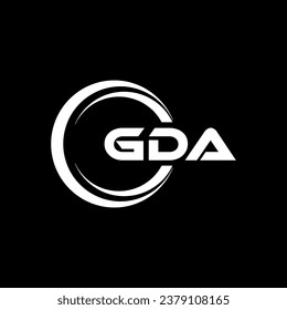 GDA Logo Design, Inspiration for a Unique Identity. Modern Elegance and Creative Design. Watermark Your Success with the Striking this Logo.