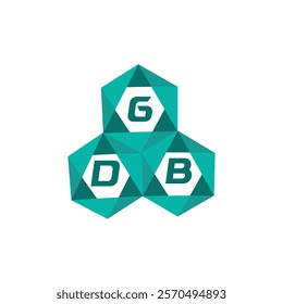 GDB creative minimalist letter logo. GDB unique vector initials alphabet letter logo design
