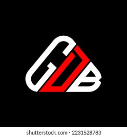 GDB letter logo creative design with vector graphic, GDB simple and modern logo.