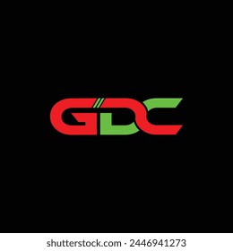 GDC Letter Initial Logo Design Vector Illustration
