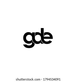 diseño original del logotipo del monograma de la letra gda