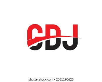 GDJ Letter Initial Logo Design Vector Illustration
