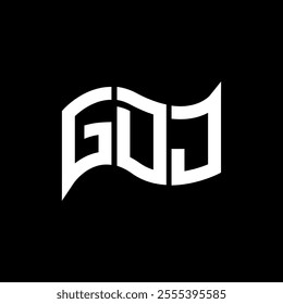 GDJ logo design, GDJ simple and modern logo. GDJ luxurious alphabet design  