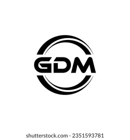 GDM Logo Design, Inspiration for a Unique Identity. Modern Elegance and Creative Design. Watermark Your Success with the Striking this Logo.
